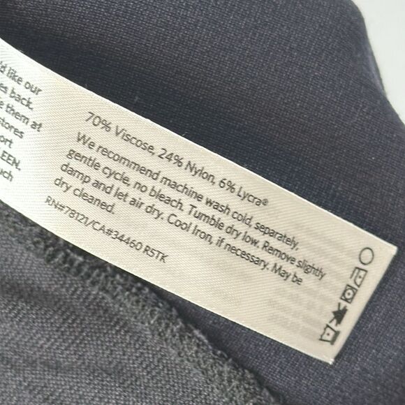 EILEEN FISHER Women's Dark Gray Pull-On Ankle Pants Size Small - Picture 7 of 7